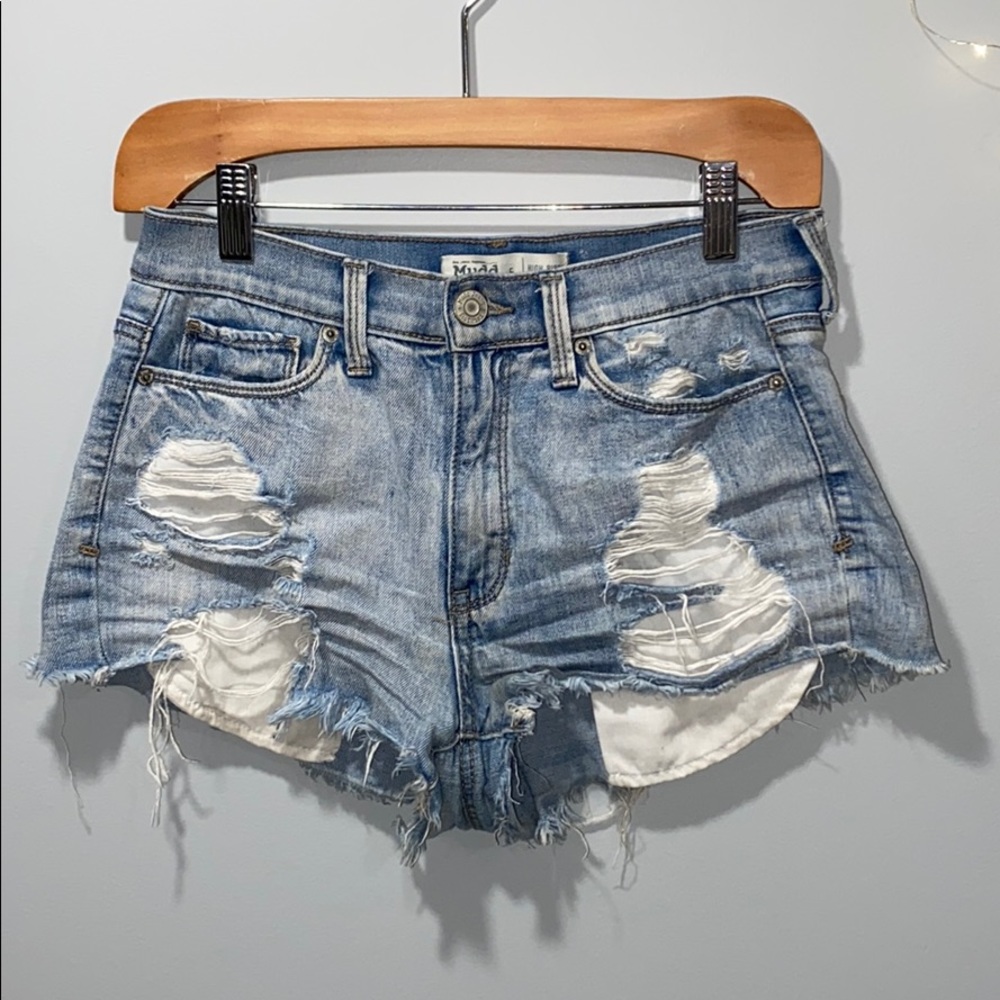 Light blue Jean Shorts.